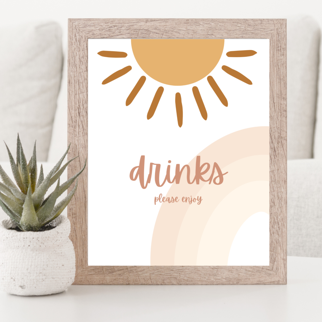 drinks sign