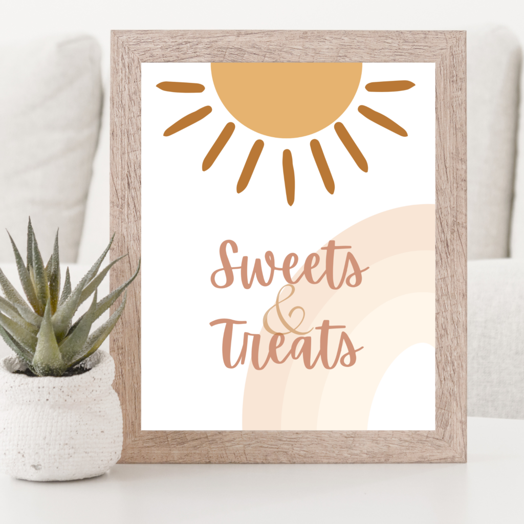 sweets and treats sign