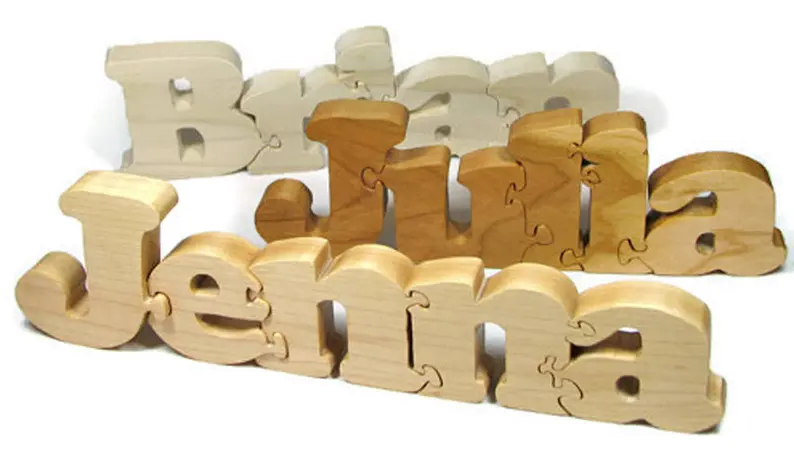 custom wooden name puzzle