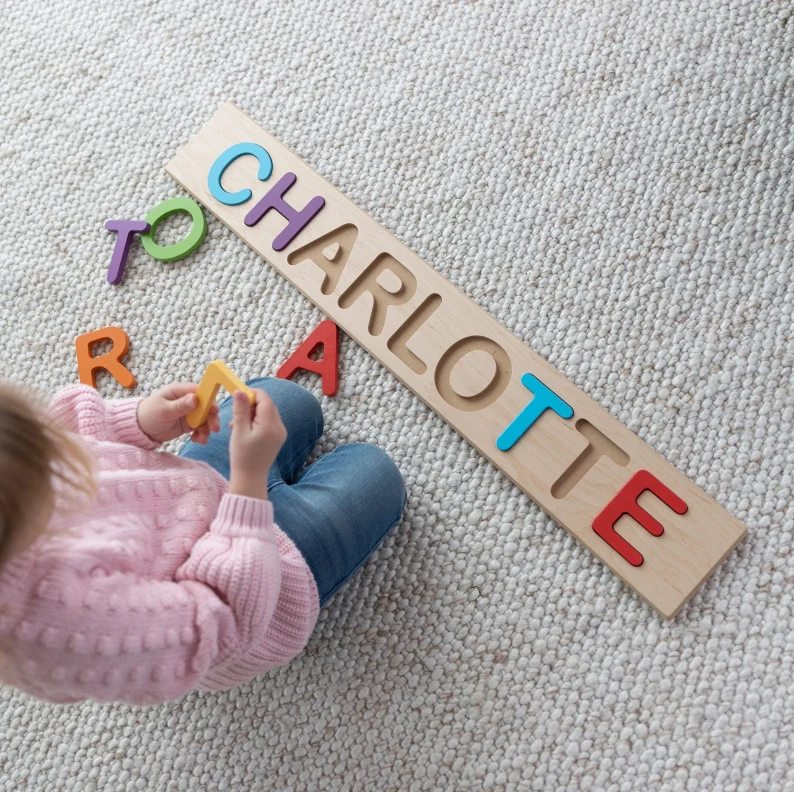 colorful personalized name puzzle