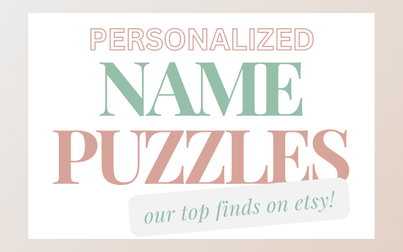 Top Personalized Name Puzzles on Etsy: Unique Gifts for Kids