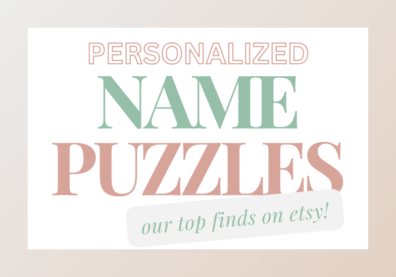 Top Personalized Name Puzzles on Etsy: Unique Gifts for Kids