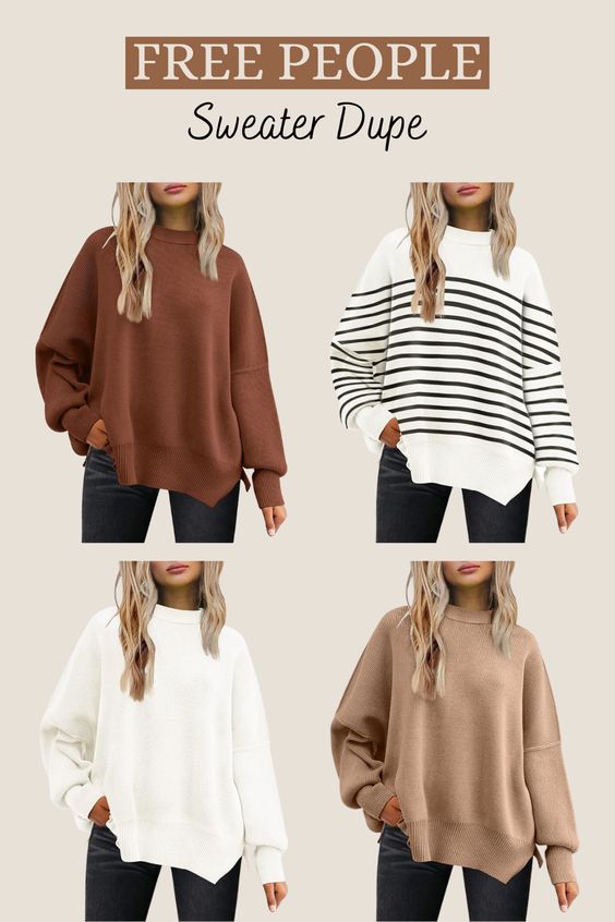 free people fall sweater dupe